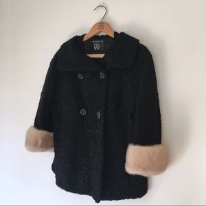 Vintage Young-Quinlan coat with fur cuffs